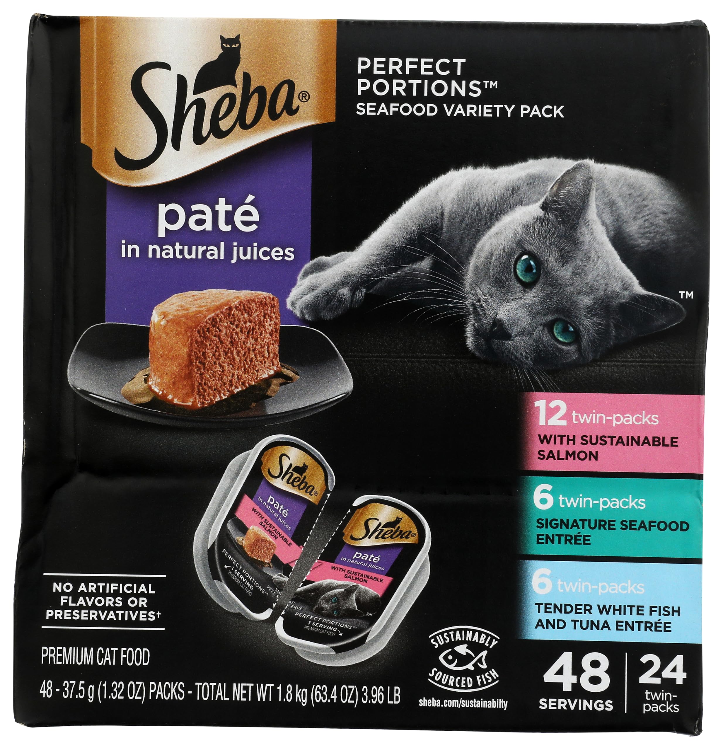 Sheba Perfect Portions Pate Wet Cat Food