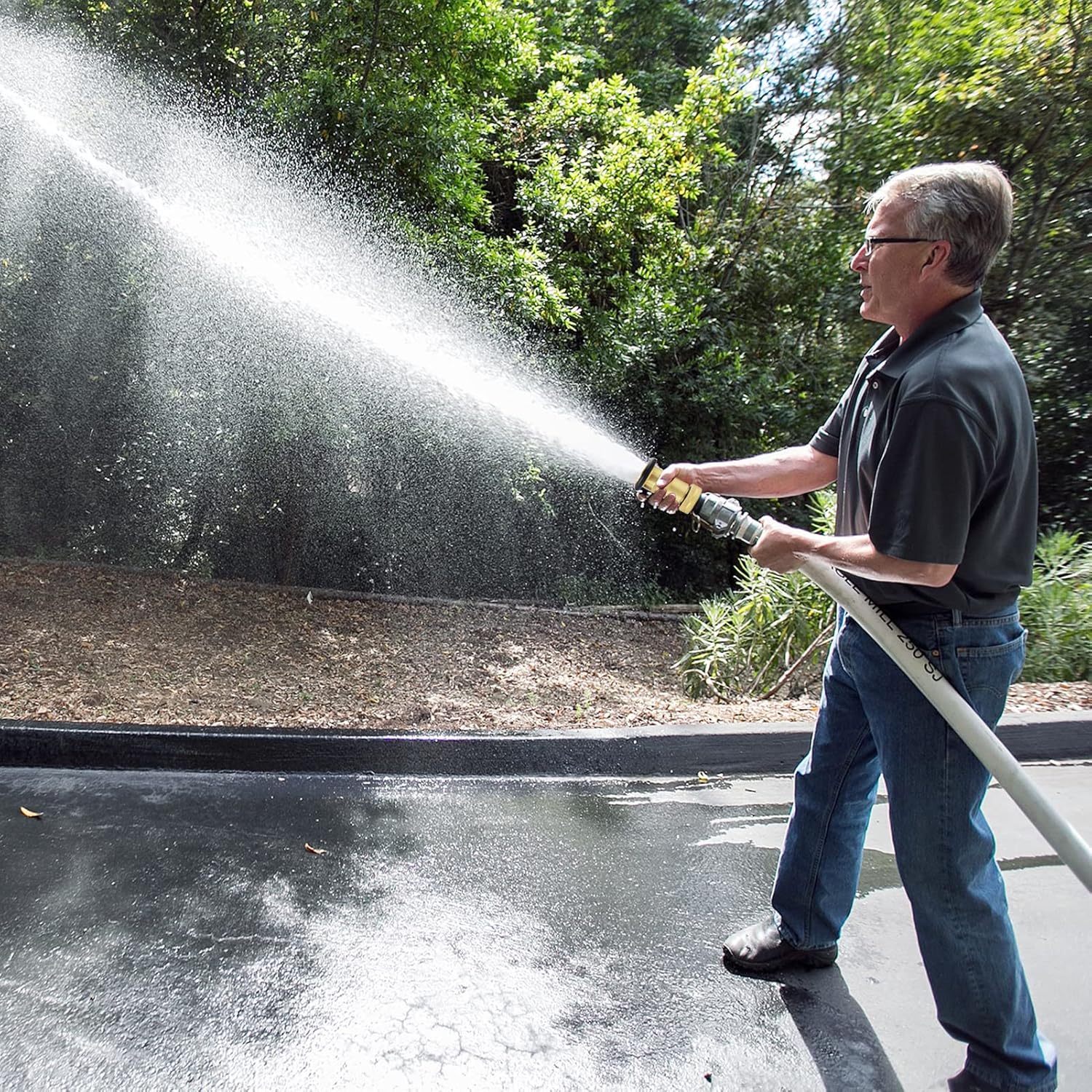 Fire Hose Nozzle 2" NPSH/NPT Brass Fire Equipment Spray Jet Fog,100 psi 75 gpm Heavy Duty Industrial Fog Nozzle