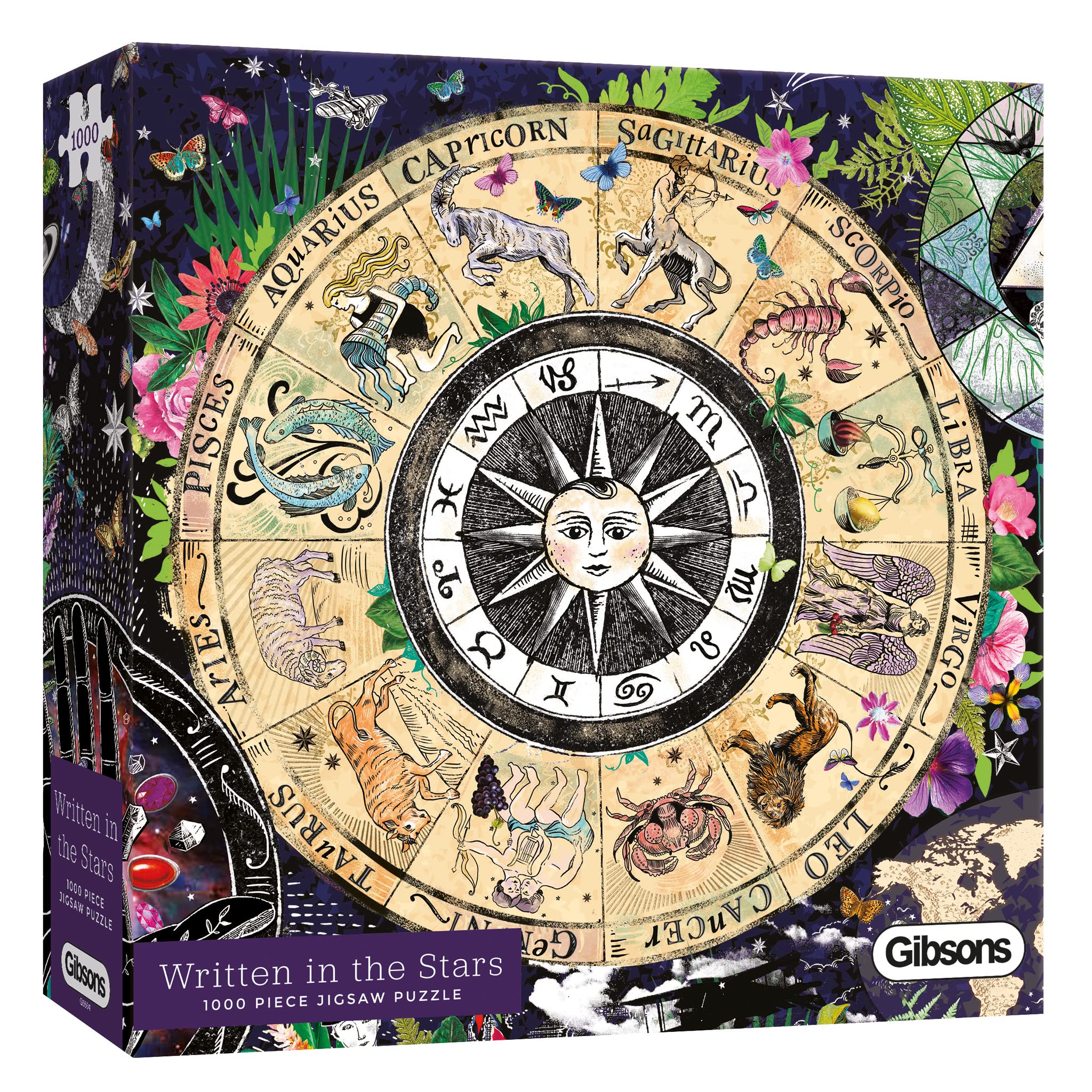 Written in the Stars | 1000 Piece Jigsaw Puzzle | Zodiac Astrology Puzzle | Sustainable Jigsaw Puzzle for Adults | Premium 100% Recycled Board | Great Gift for Adults | Gibsons Games