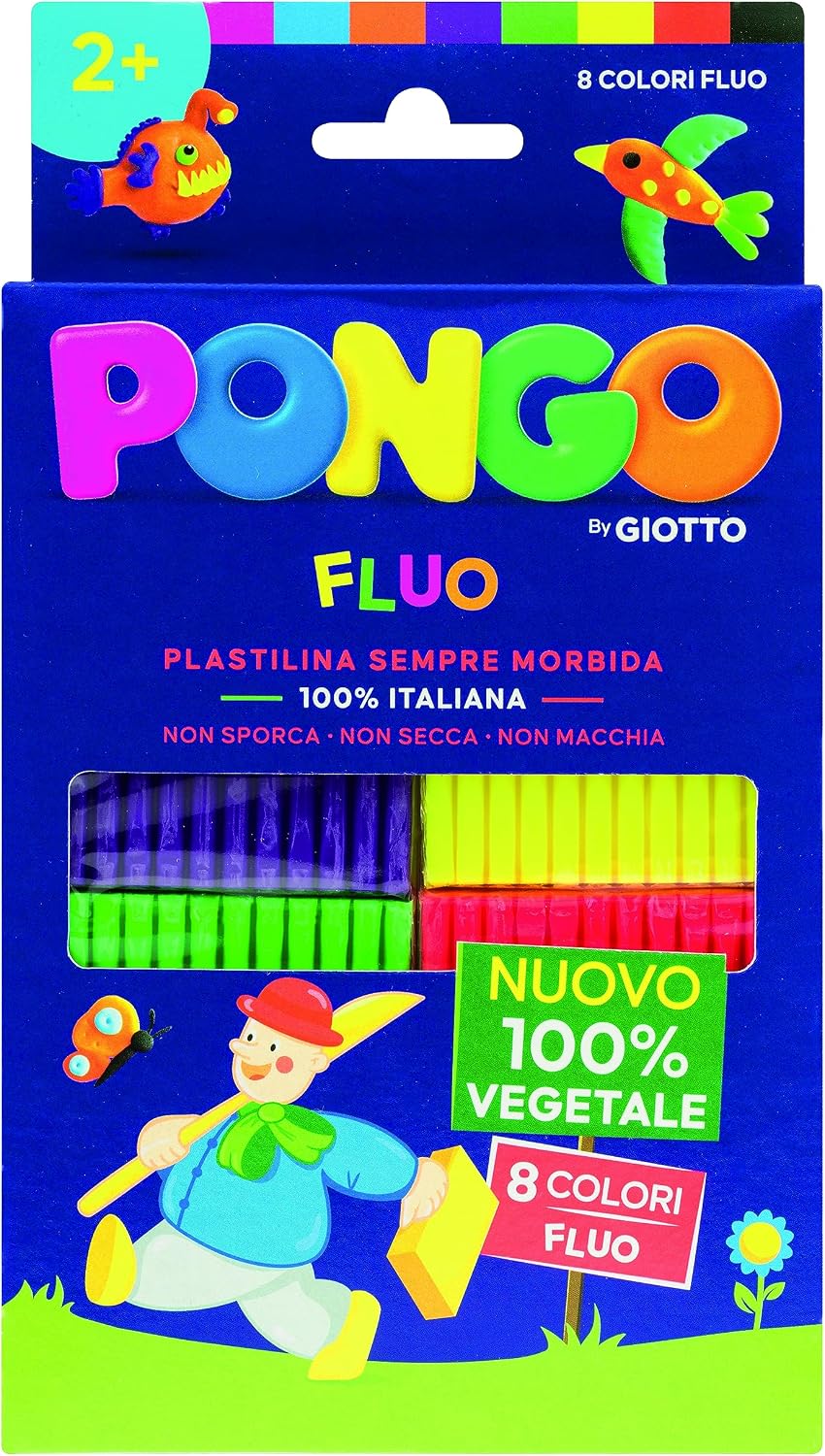 Giotto Pongo Assorted Colour Pack 12 x 350 g