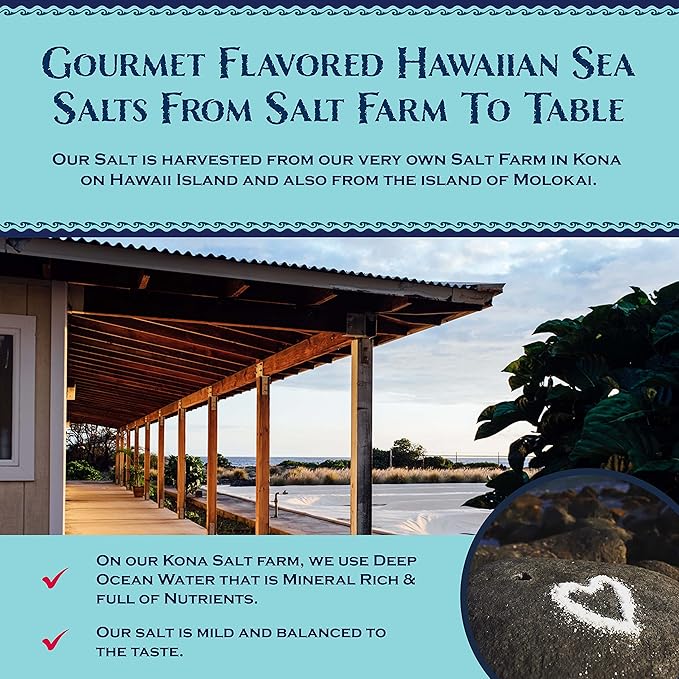Sal Marina de Hawaii Kona Deep Sea, Frasco de 3.5 oz - Hecho en Hawaii miniatura 3