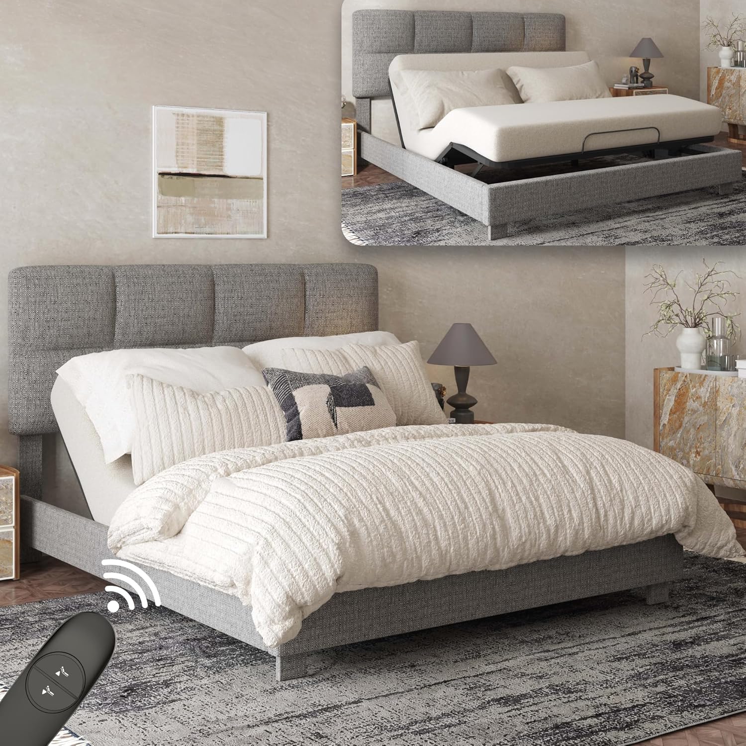 FLEXISPOT All-in-One Adjustable Bed Frame...