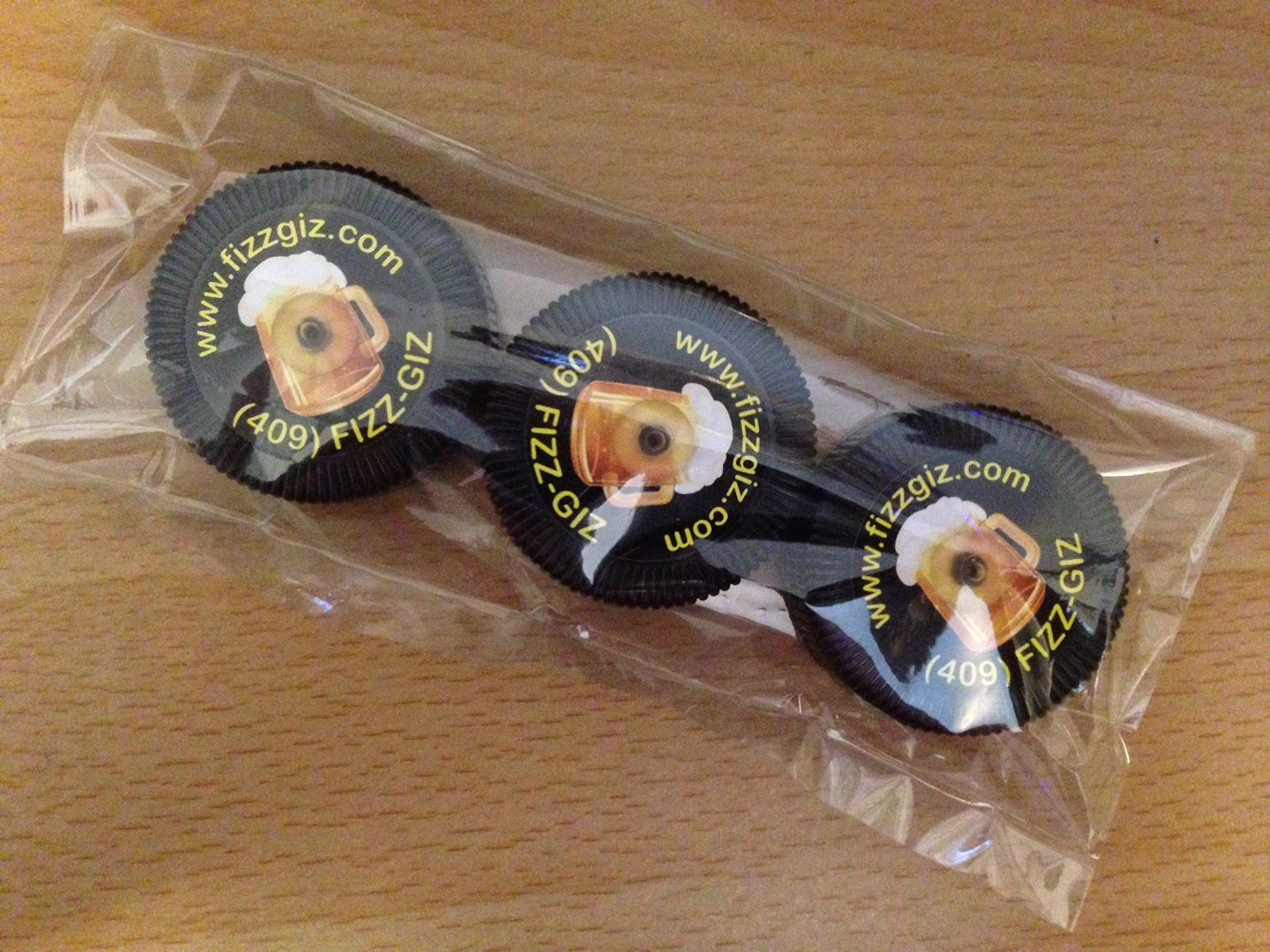 Growler Preservation and Repressurization Cap 3-PACK