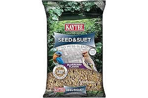 Kaytee Seed & Suet No Mess Blend Blueberry Flavor for Bluejay Birds