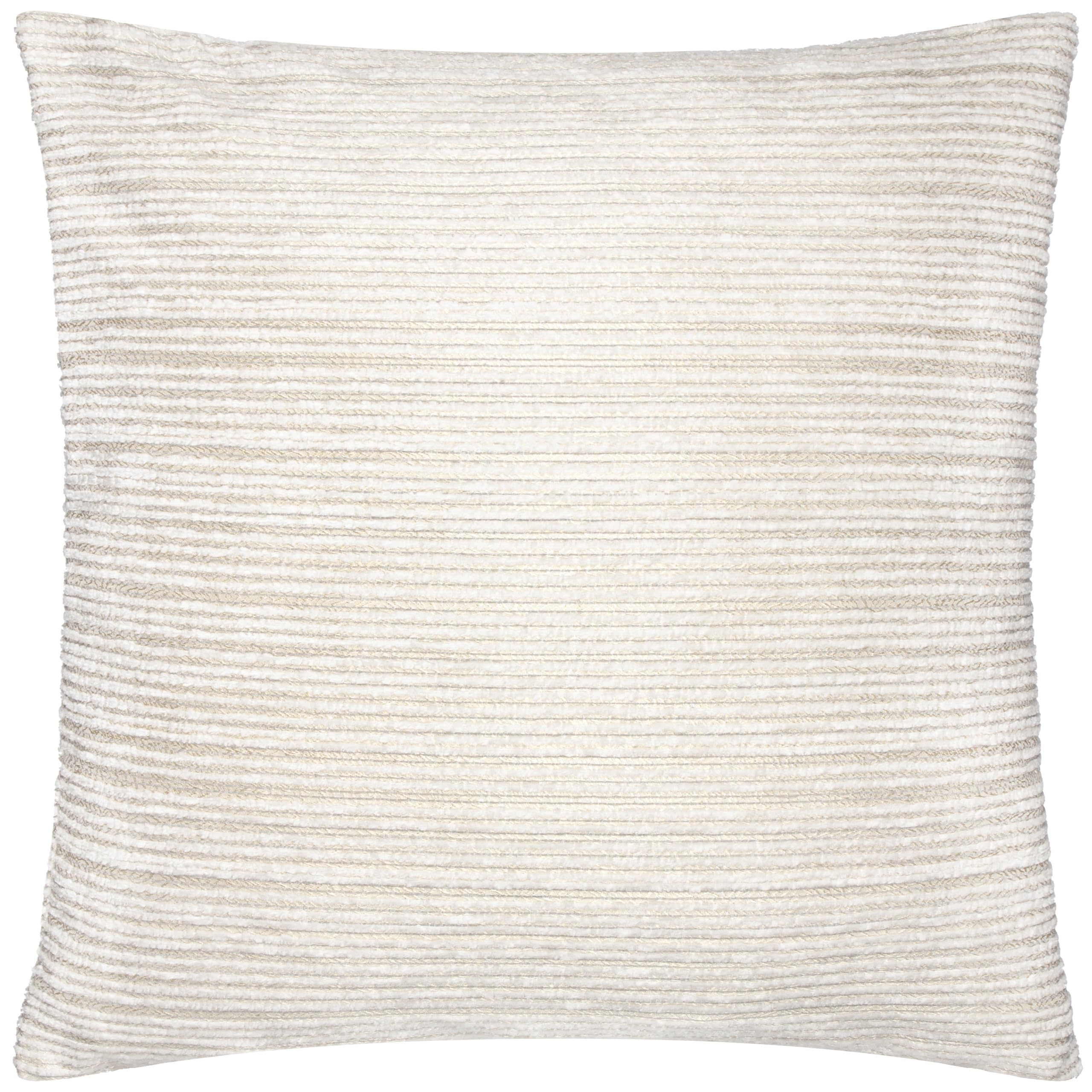 Paoletti Off White Jupiter Chenille Jacquard Cushion In | : 50Cm X 50Cm