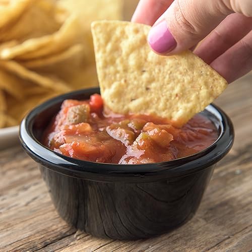 Miniatura 5 de Carlisle FoodService Products 4312603 Ramequin San Smooth 6 O, 1.8" Altura, 3.9" Ancho, 3.9" Largo, San, Negro