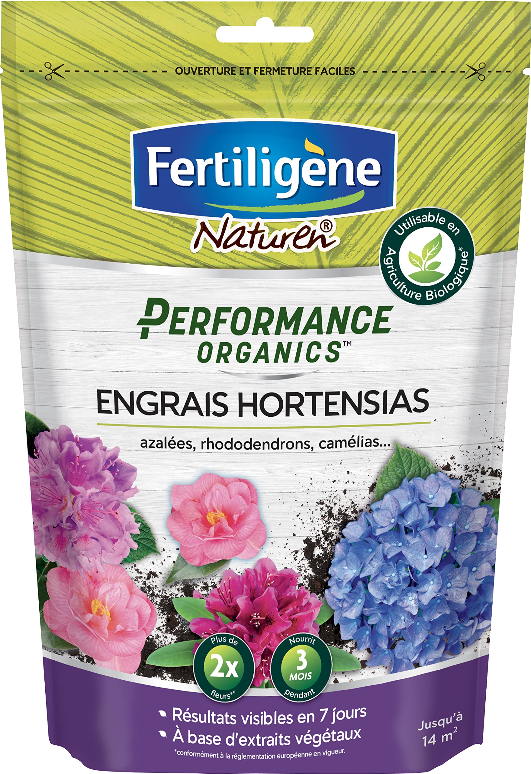 Engrais Hortensias Rhododendrons Naturen Performance Organics Fertiligene 700g - 8
