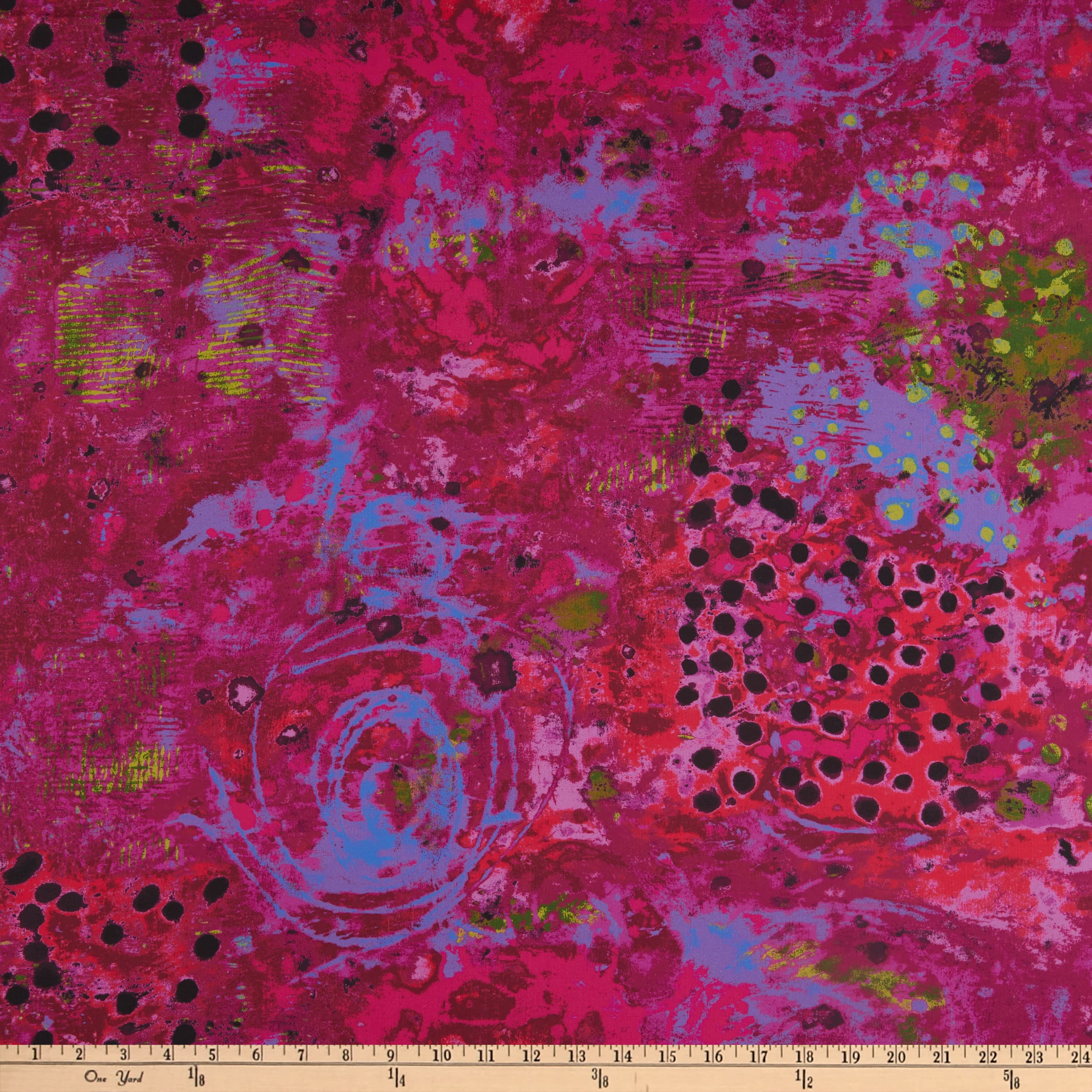 Windham Fabrics Digital Spotted Graffiti Spotted Graffiti BlackBerry Patch, Fabric by The Yard