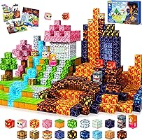 COOLJOYA Magnetic Blocks-150 PCS Magnetic Building Blocks, Construction Toys for Montessori Halloween, STEM Sensory Toys...