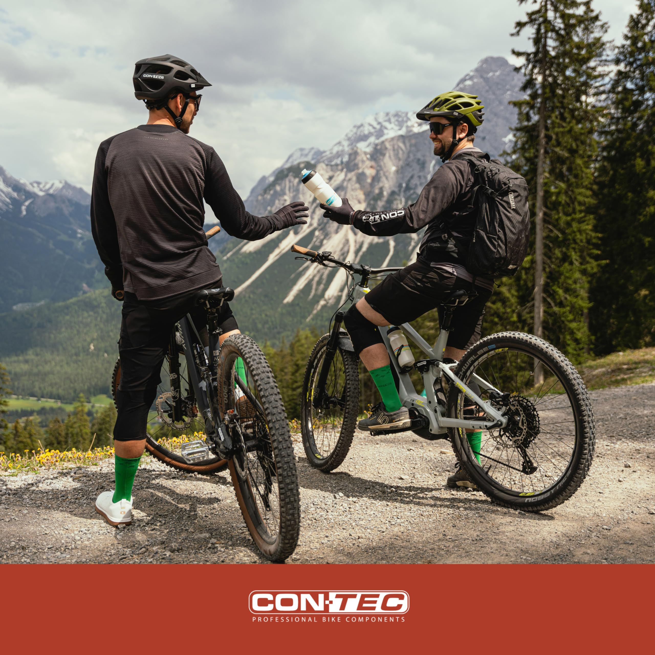 CONTEC Fahrrad-Griffe Merge Trekking Ergo Kork, 140 mm, D3-Dreikomponenten, G-Link-System, Ergonomisch, Stoßdämpfend, Atmungsaktiv, braun, Paar