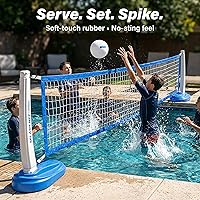 Vista 2 de GoSports Paquete de 3 pelotas de voleibol acuático, ideal para piscinas o juegos de voleibol de césped