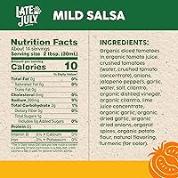 Vista 2 de Late July Snacks Salsa suave, tarro de 15.5 oz