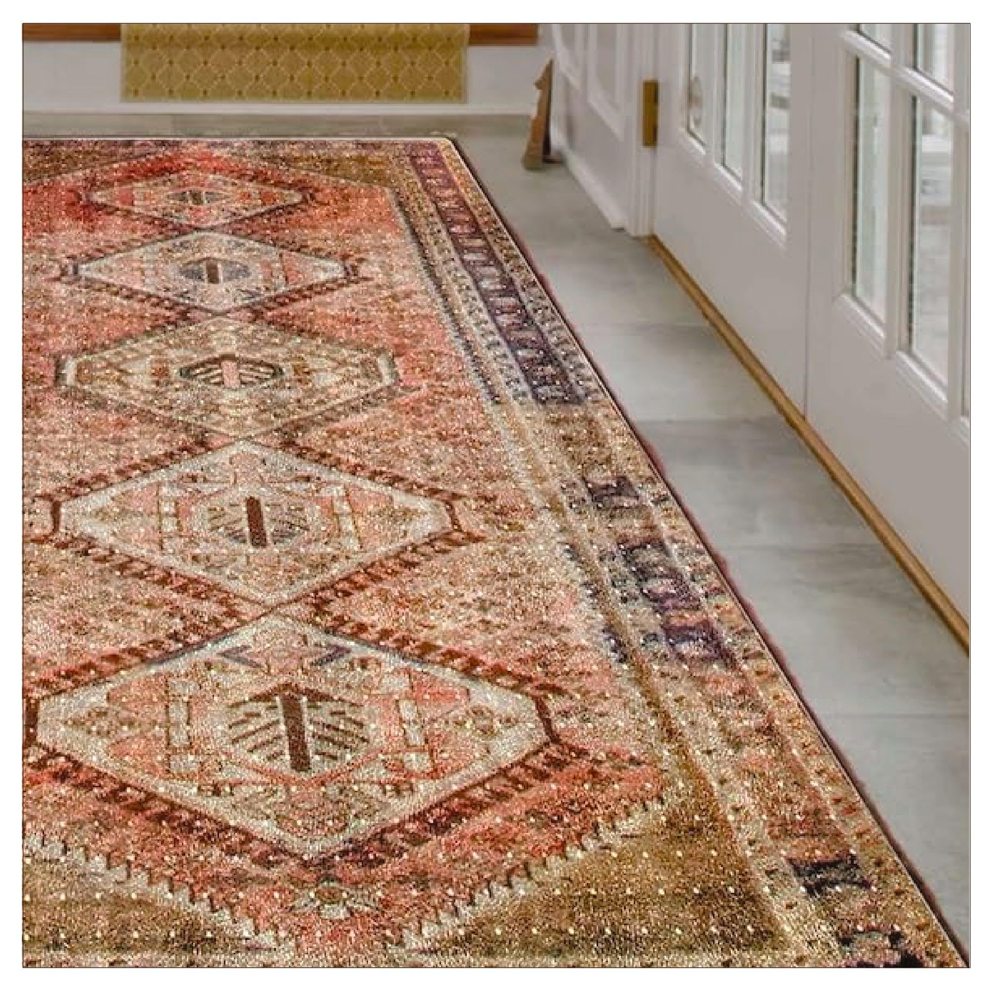 Camino de alfombra transparente, hecho en Estados Unidos, seguro, 27 x 96 pulgadas, vinilo transparente de 2 mm de grosor, alfombrilla de plástico transparente para proteger la alfombra,