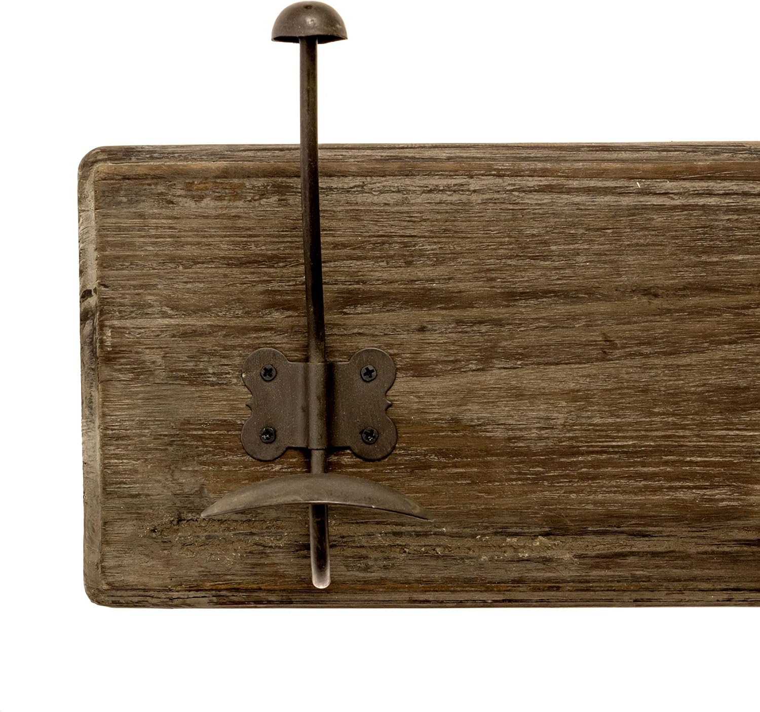 AVIGNON HOME Rustic Coat Rack with Hooks Vintage Wooden Wall Mounted Coat Rack 38 inches Wide and 7 inches high for Entryway Bathroom and Closet