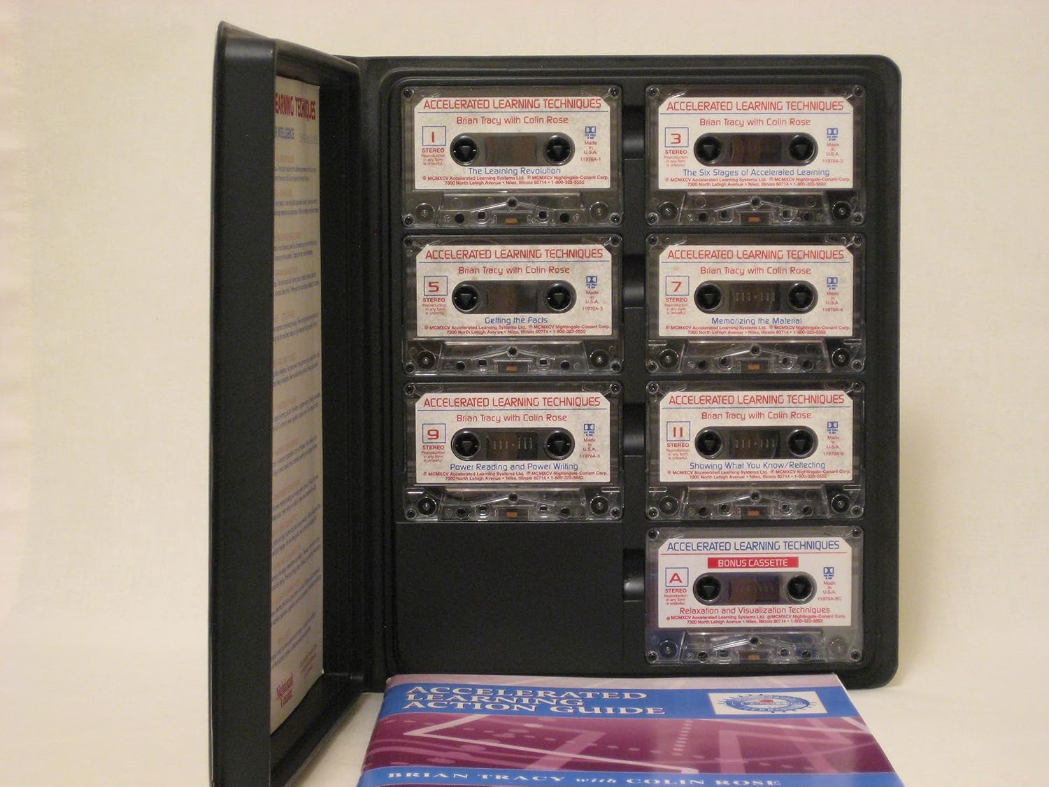 Accelerated Learning Techniques -- Brian Tracy with Colin Rose -- The Express Track to Super Intelligence -- 7 Audio Cassettes in Clamshell