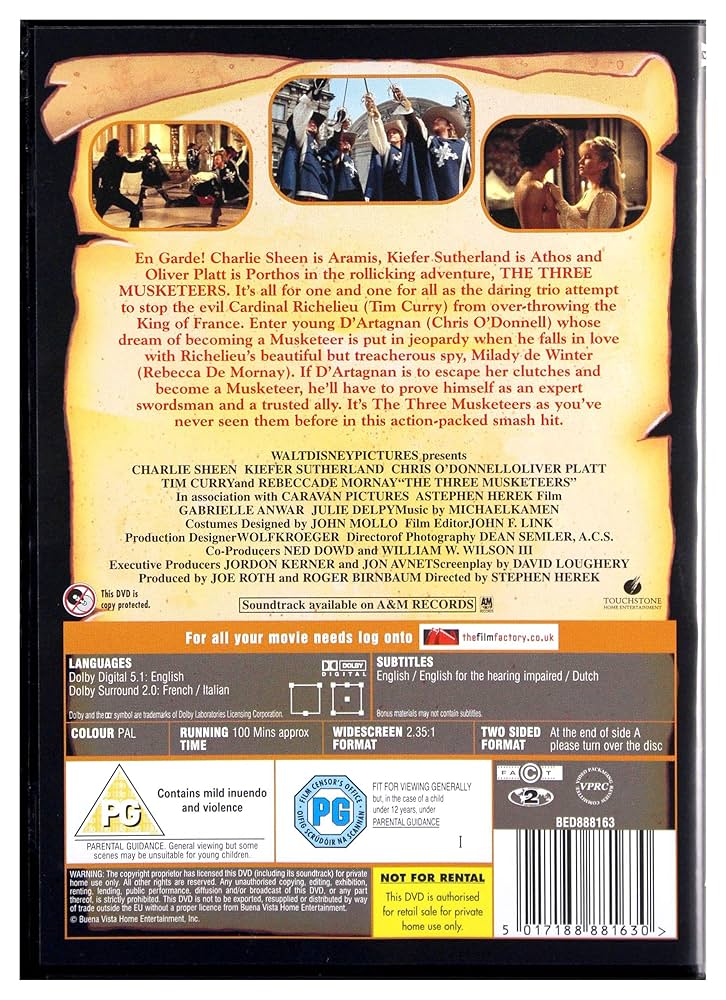 アニメ The Three Musketeers DVD Italian Edition 81P4eCR6TdL._AC_UF350,