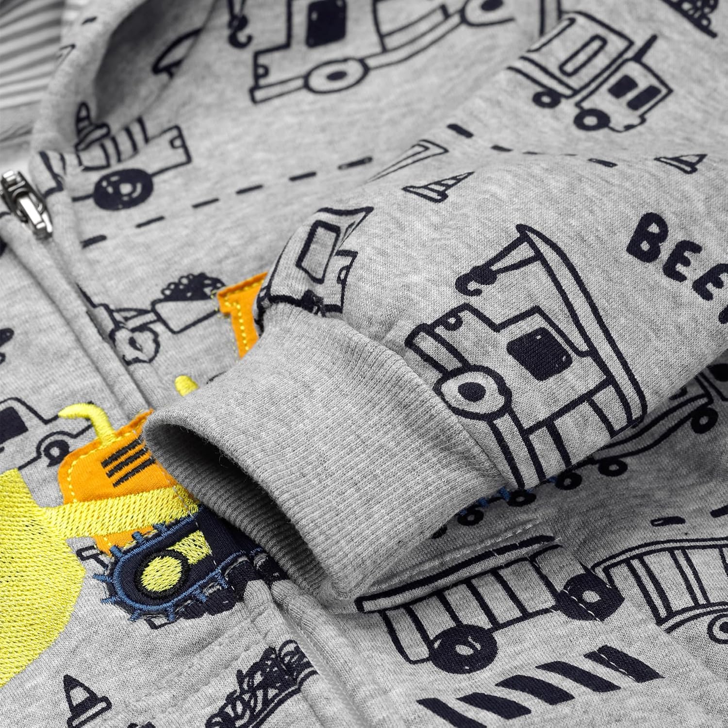 Toddler Kids Zip Up Hoodie Sweatshirt Fall Clothes Boys Hooded Jacket 2-7 Years - Image 5