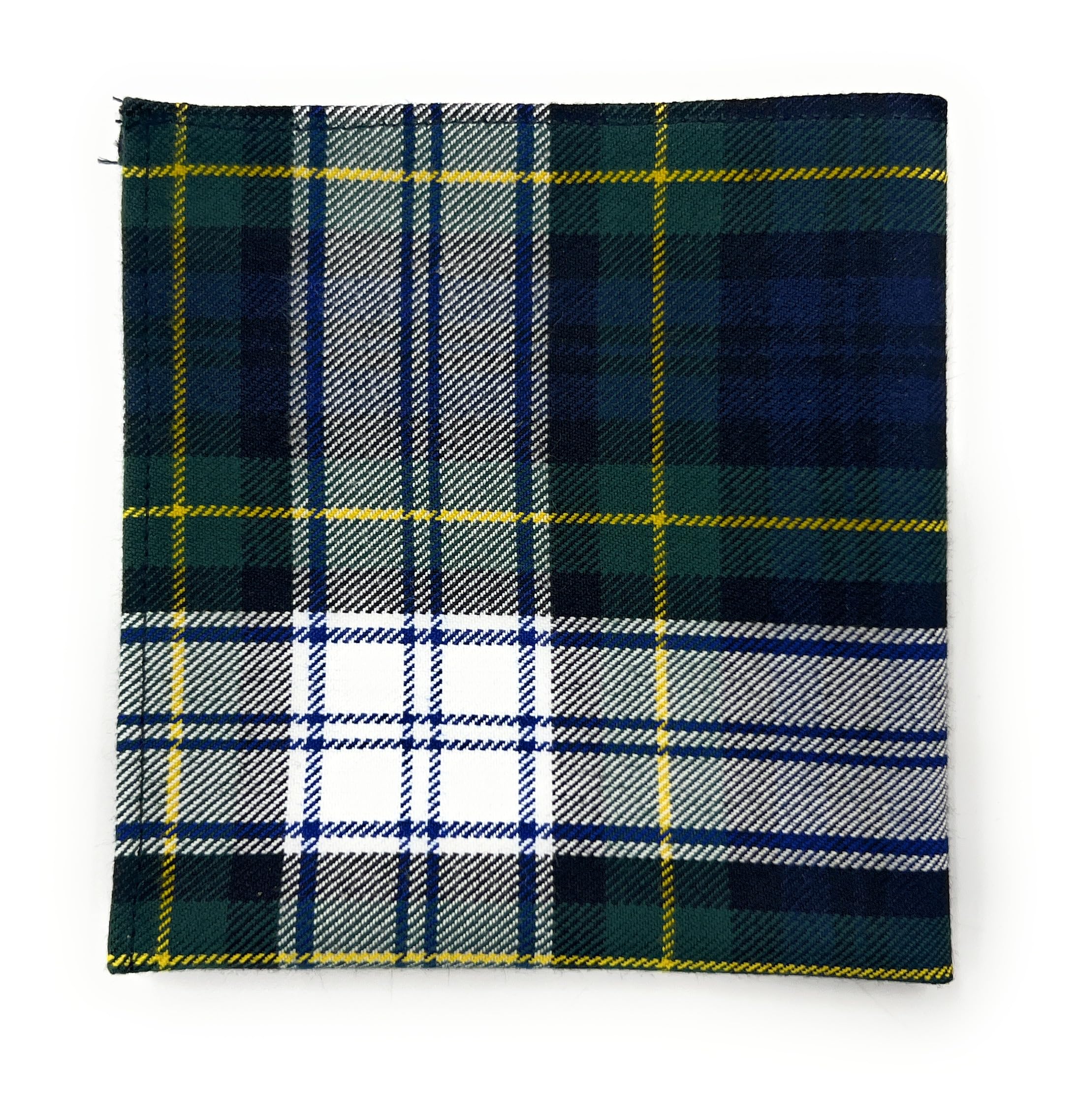 Tartan Pocket Square Handkerchief 26cm x 26cm (Dress Gordon)