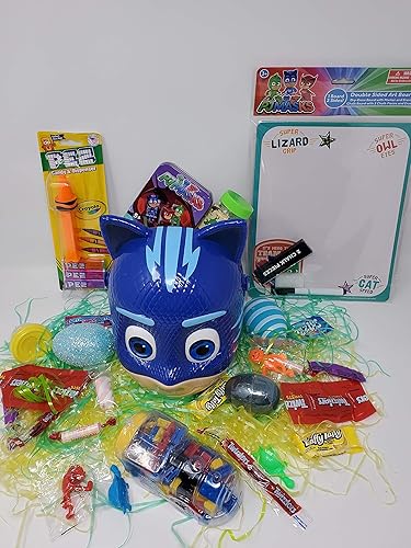 NS Kids Kids Juego de regalo prefabricado Catboy Feliz Cumpleaños Cesta de Pascua Cestas Cubo PJ Máscaras Vacaciones Huevo Bolsa de Goodie Juguetes