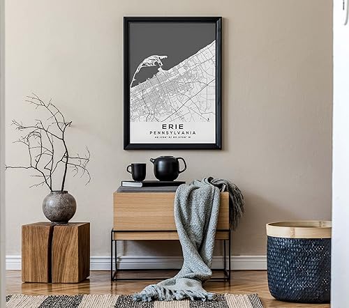 Miniatura 7 de Mapa de Erie, Pensilvania, Light 2 (12x16)