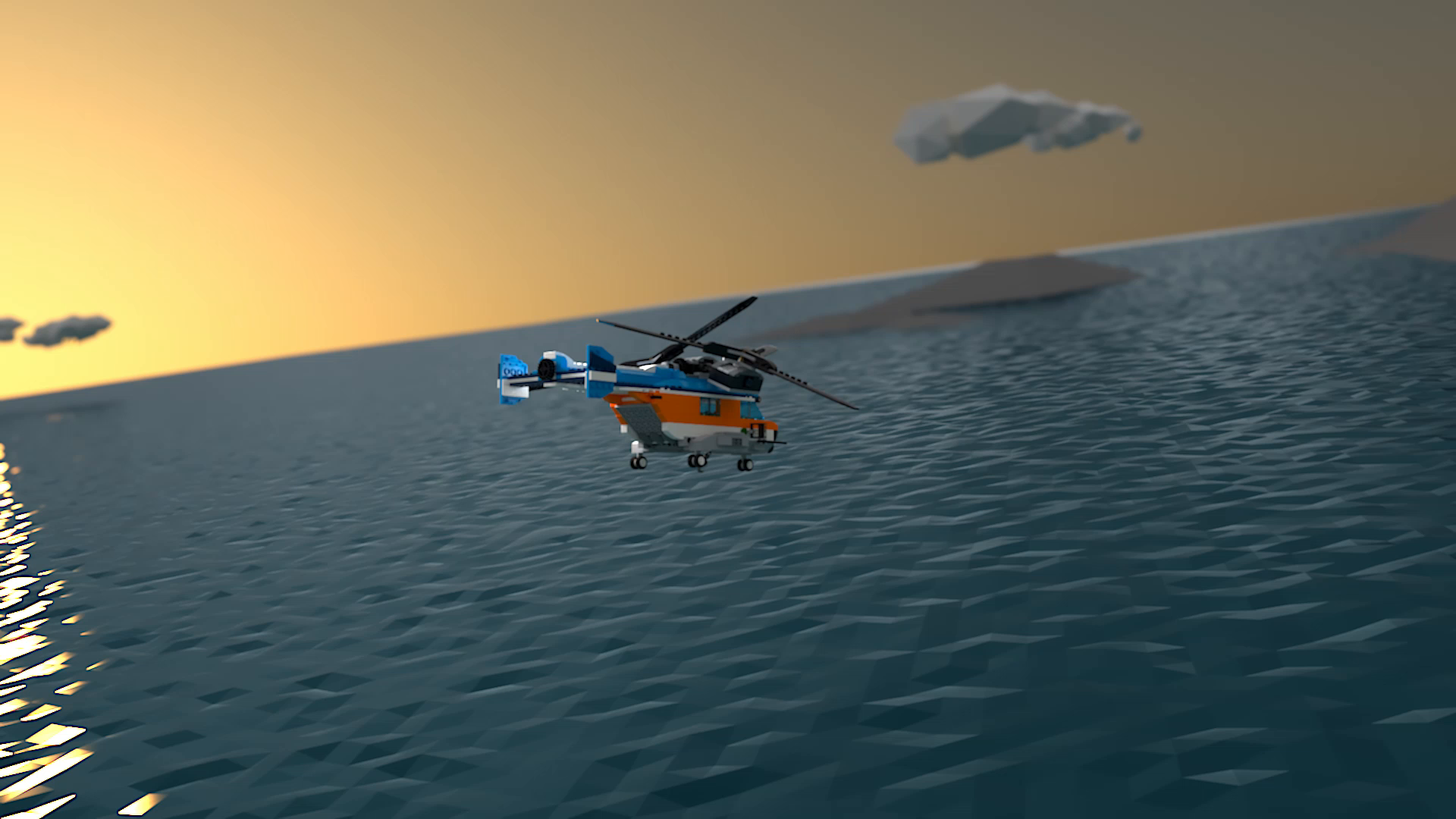 LEGO 31096 Creator 3-in-1 Set: Doppelrotor-Hubschrauber, Jet oder Luftkissenboot – Bild 8