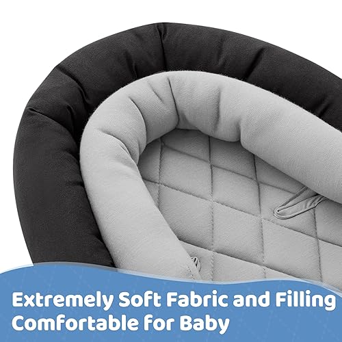 Miniatura 7 de Pro Goleem Soporte de cabeza de asiento de automóvil para bebé, inserto suave para asiento de automóvil, soporte de cabeza de asiento de automóvil 2