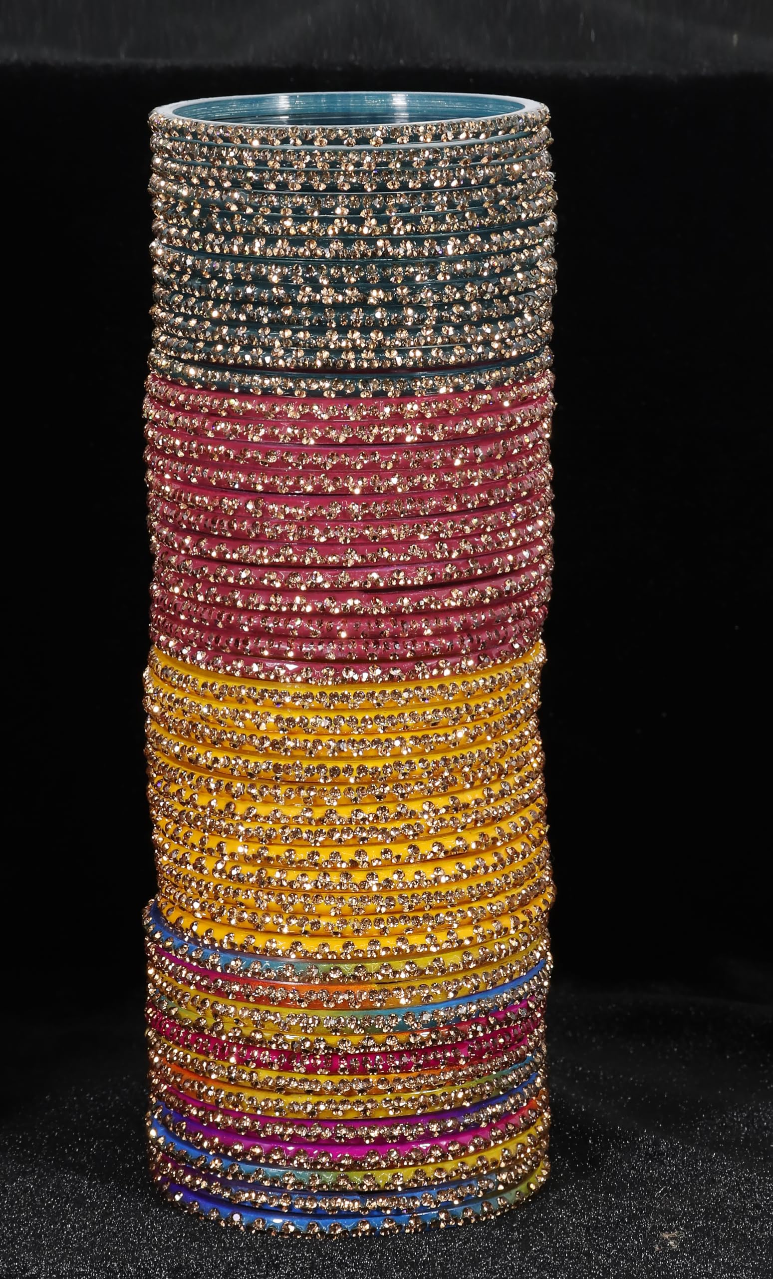8 Colour Glass Bangles Combo For Party/Daily use/Wedding