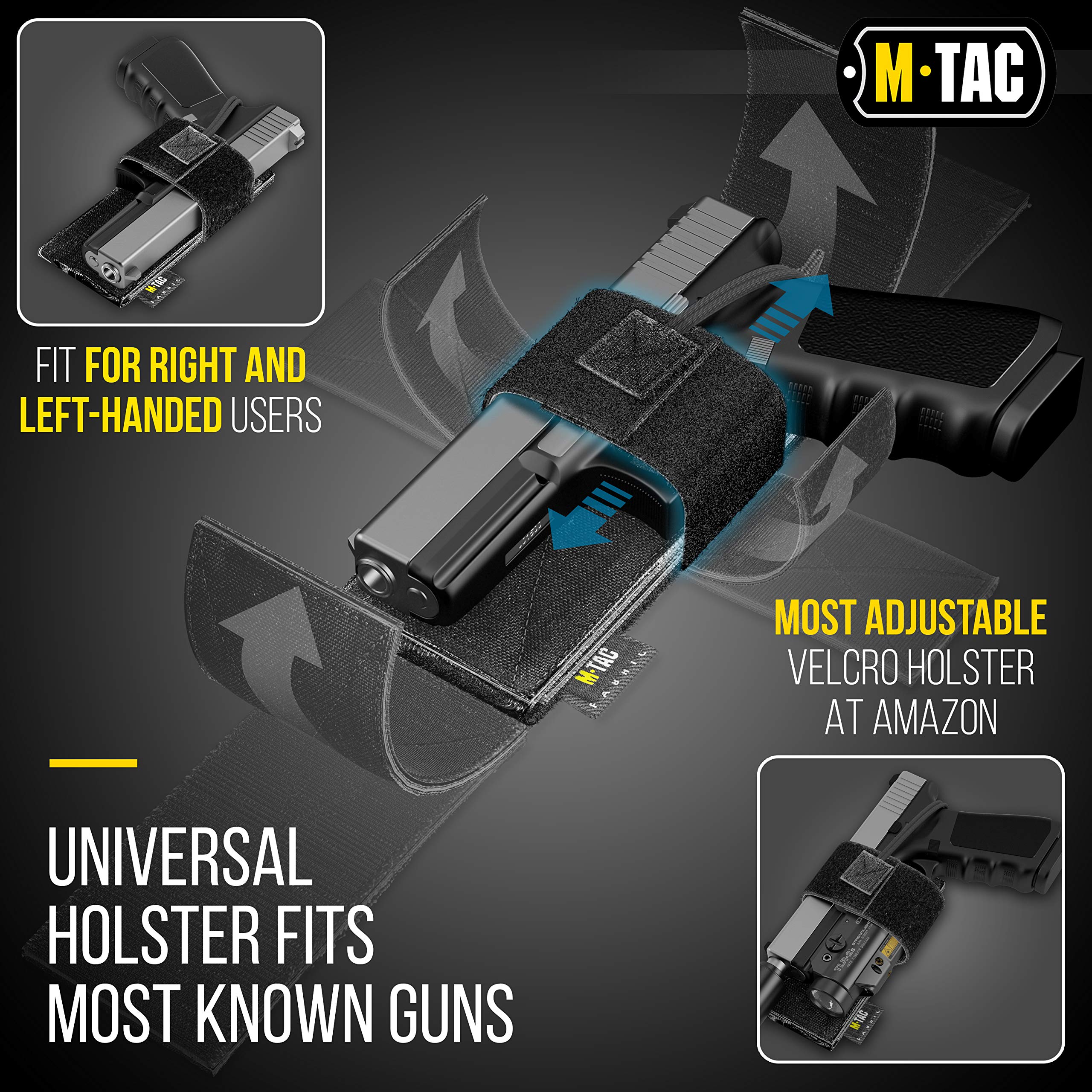 Elite Universal Modular zapięcie na rzepy pistolet Gear, czarny