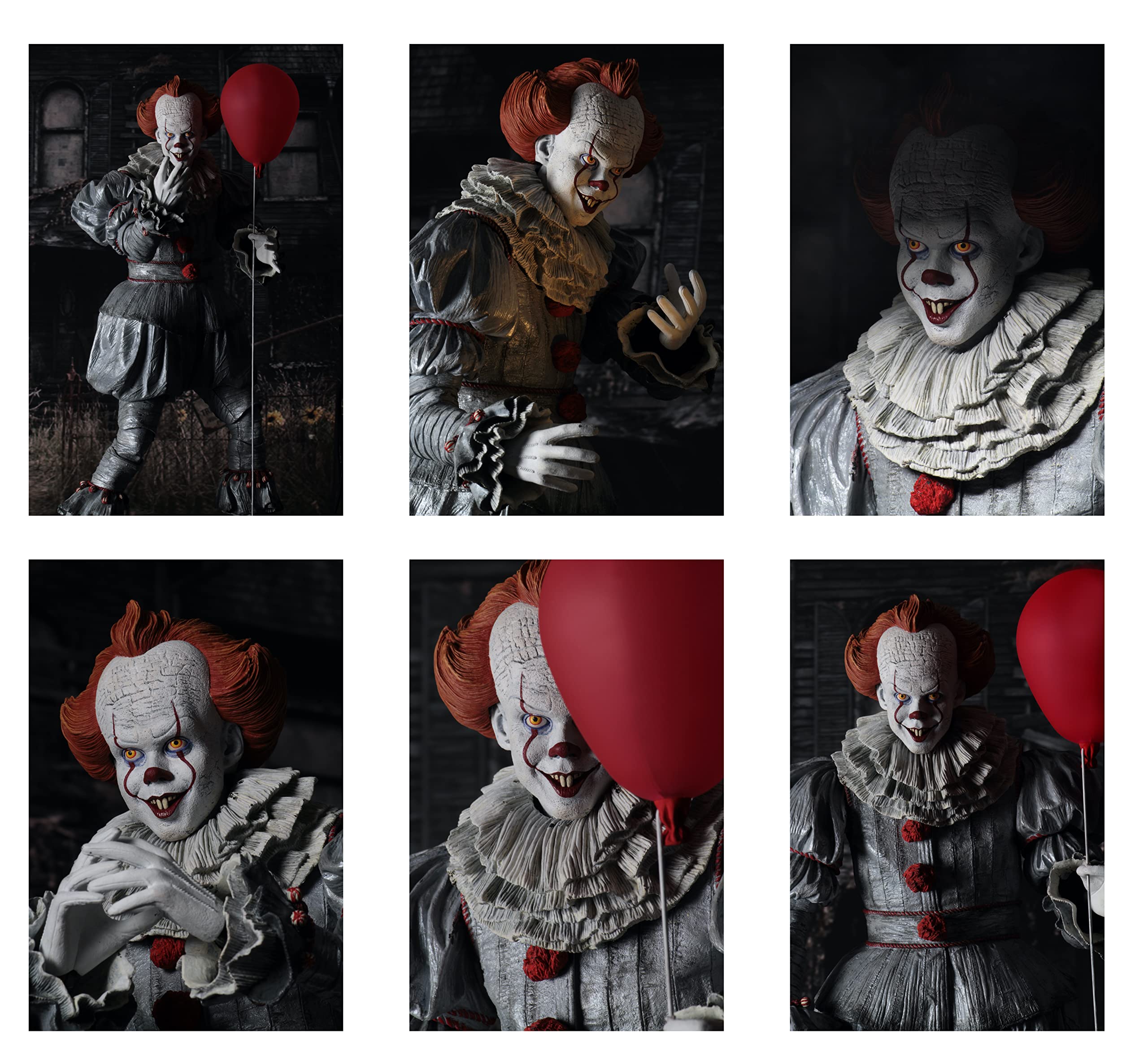 【超希少】NECA IT [2017] 1/4 ペニーワイズ　約53㎝　台座付き NECA IT 2017: Pennywise 1:4 Scale Action Figure : Amazon.sg: Toys