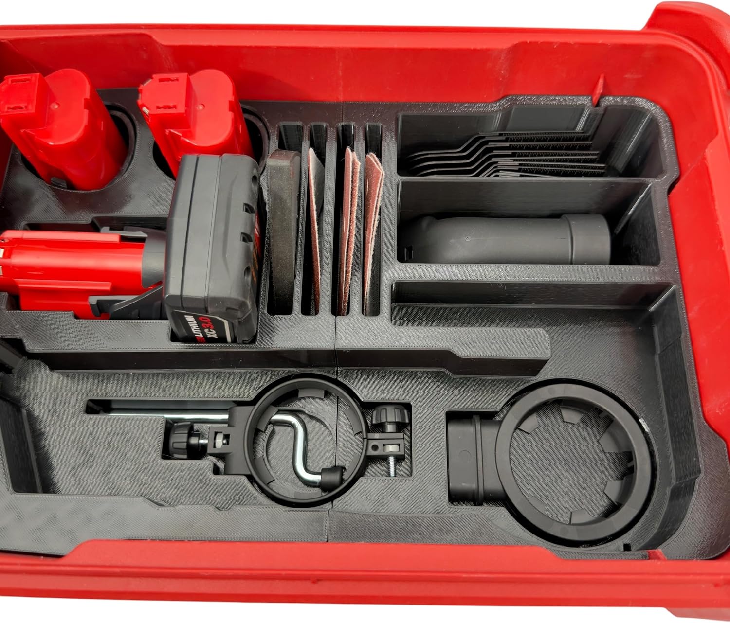Insert for Milwaukee M12 Oscillating Multi Tool 2526-20, Compatible with Packout Compact Organizer 48-22-8435, Tool, Battery, Saw Blade, and Accessory Storage