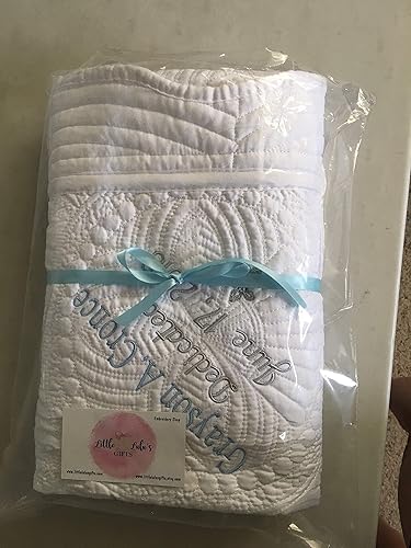 Miniatura 3 de Personalized Baptism Blanket Gift for Baby Girl keepsake boys toddler keepsakes Christening newborn