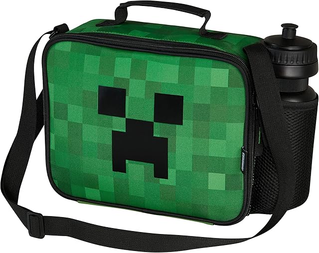 Minecraft Lunchbox for Boys, Bottle and Lunch Bag for School