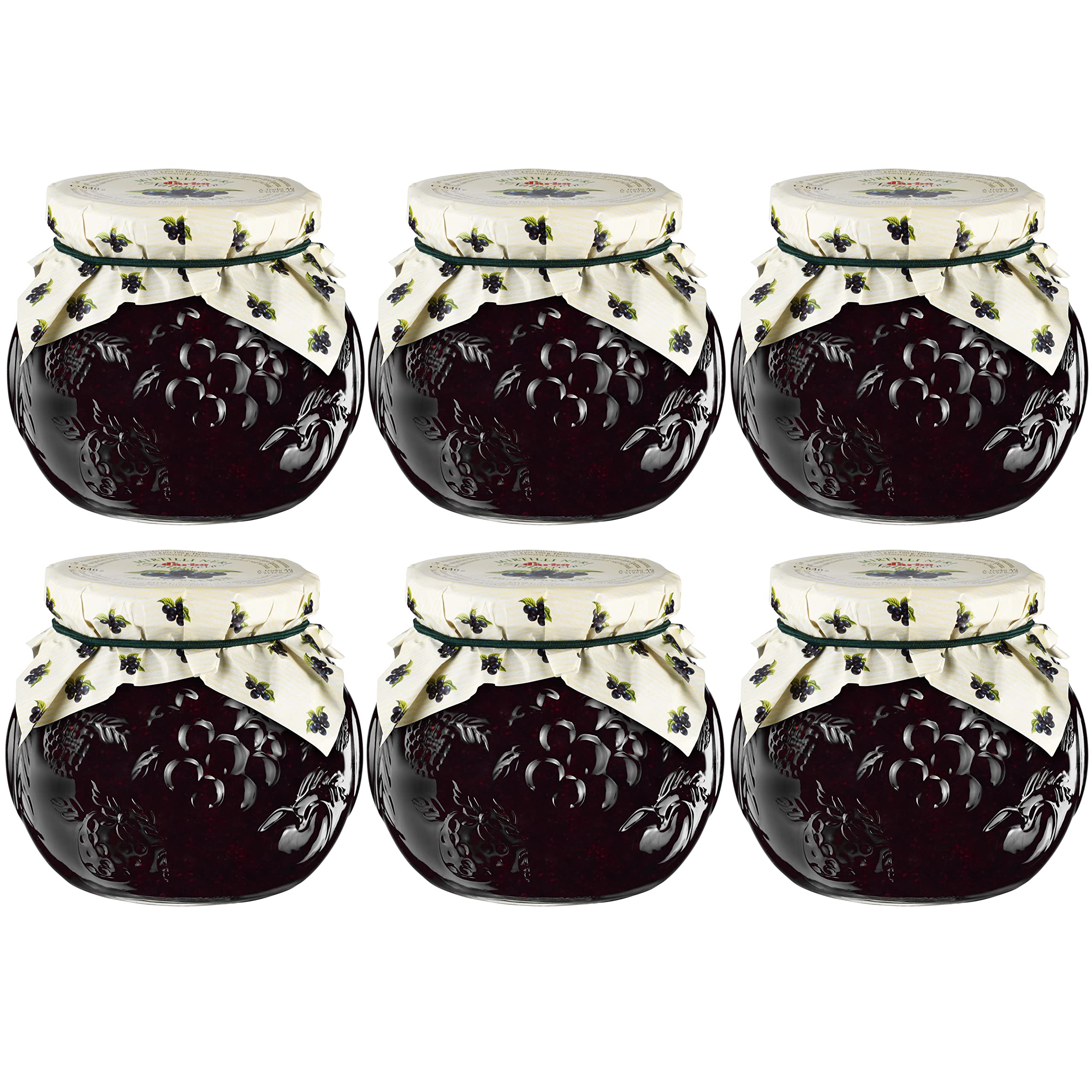 Darbo Naturrein Dekorglas - Heidelbeer Konfitüre - 6 x 640 g
