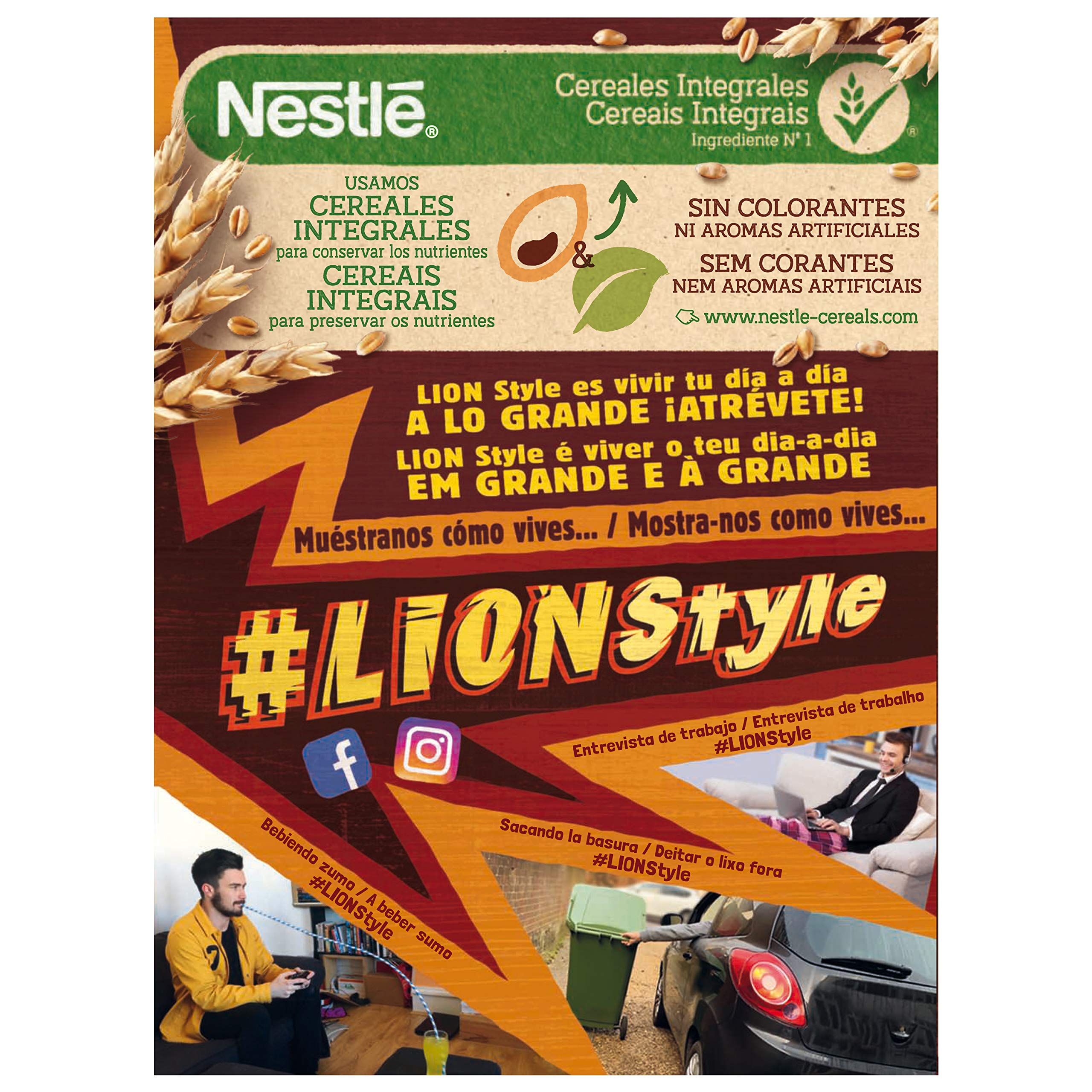 Cereales Nestlé Lion - 16 paquetes de 400 g