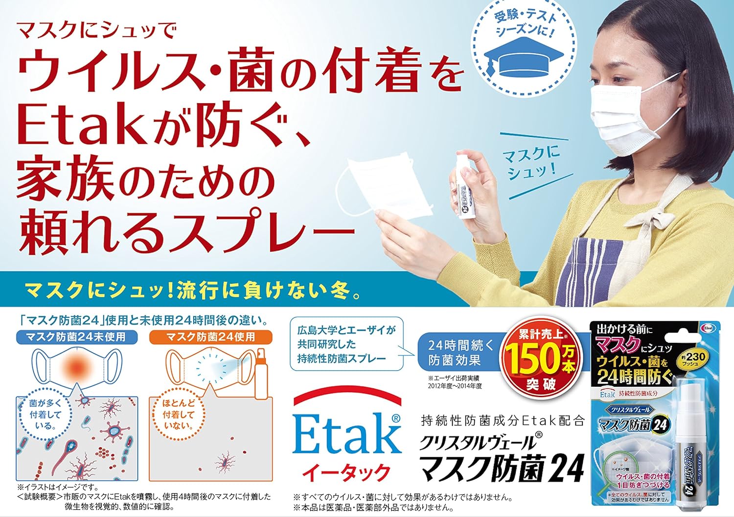 Amazon エーザイ クリスタルヴェール マスク防菌24 20ml エーザイ 花粉ブロッククリーム スプレー