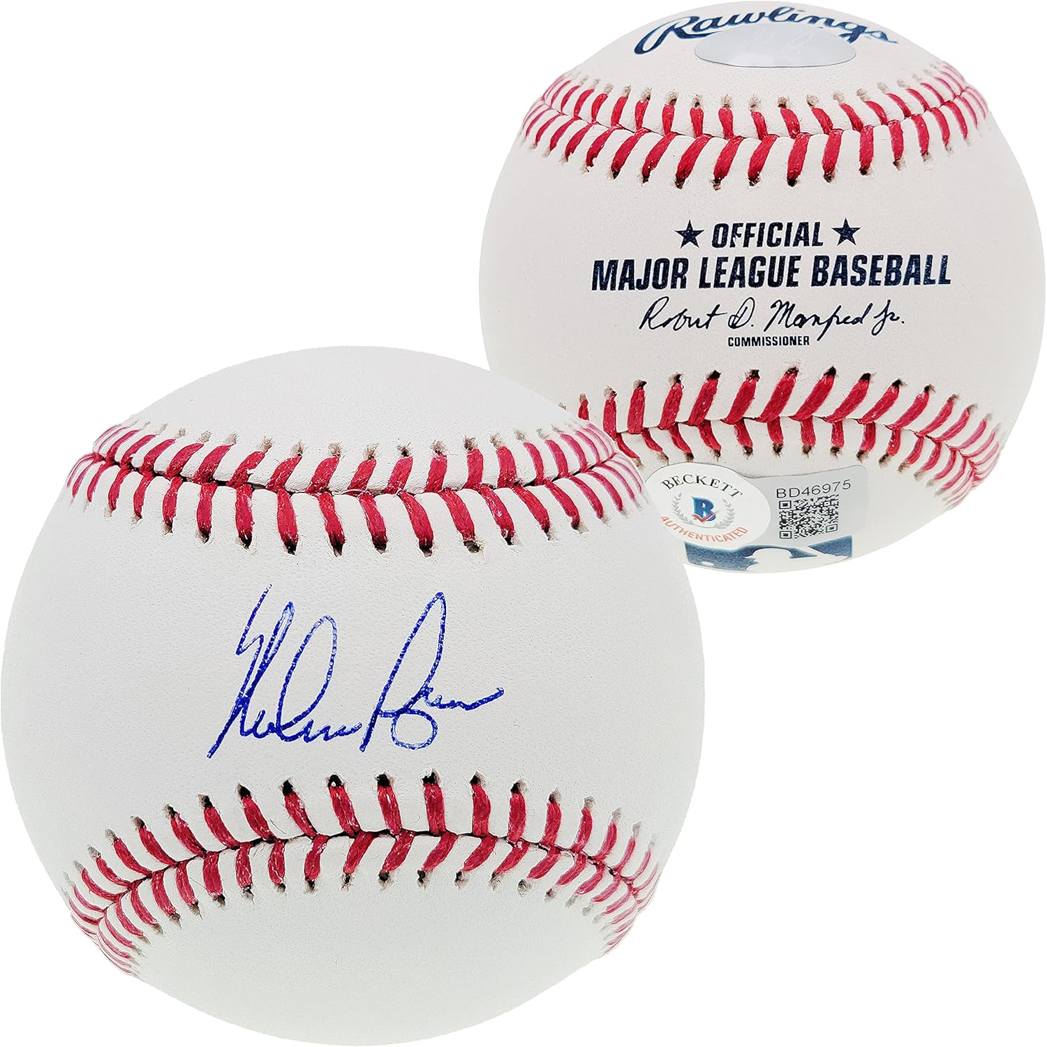 Nolan Ryan Autographed Official M.L.B Baseball T.e.x.a.s Rangers Beckett BAS Stock #201270