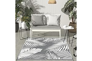GENIMO 5'x5' Square Patio Rug: Perfect for Outdoor Comfort and Style
