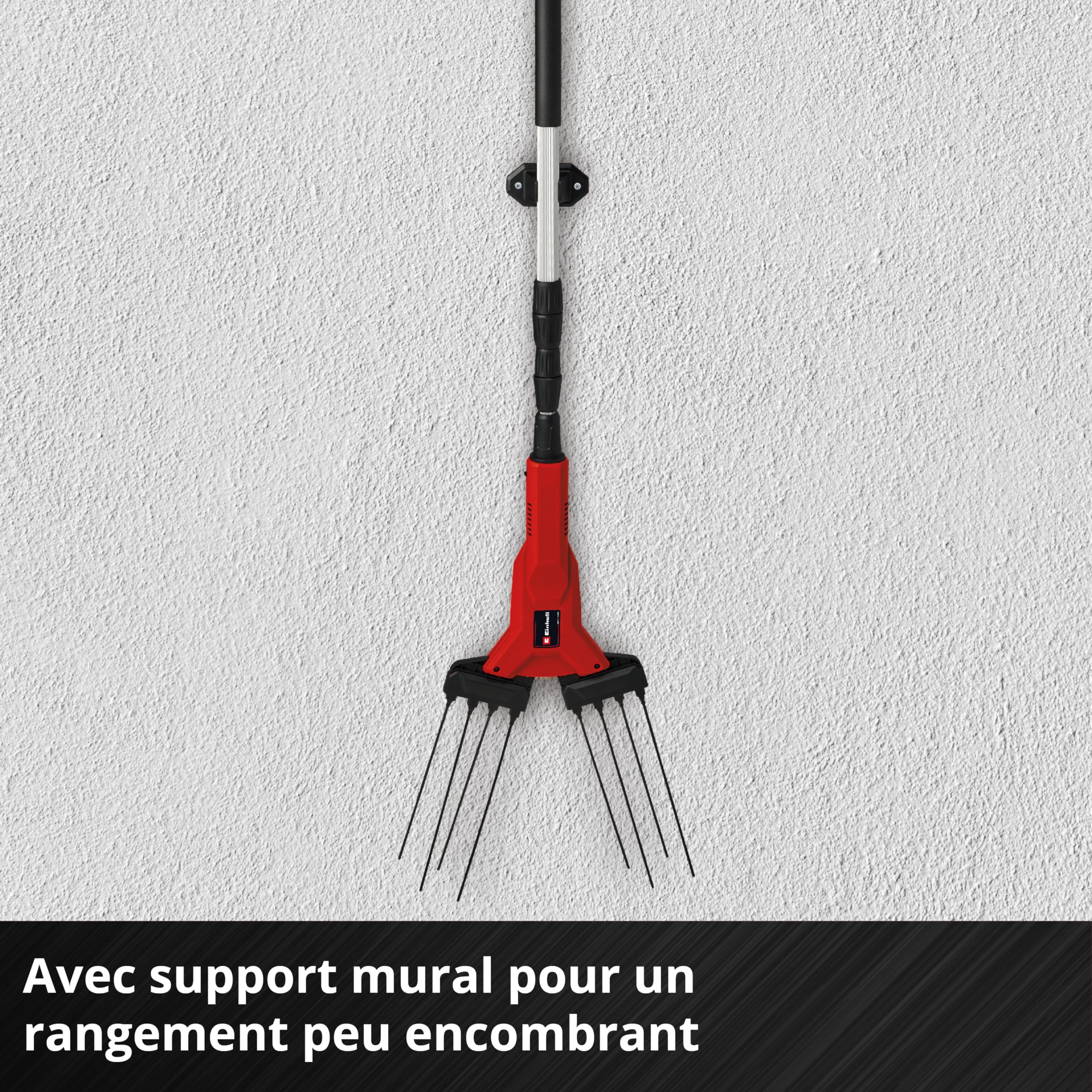Einhell Secoueur de fruits sans fil GE-FS 18/53 Li-Solo Power X-Change (18V, Hauteur de travail avec fonction télescopique, Dents légères et robustes) Livré sans Batterie ni Chargeur