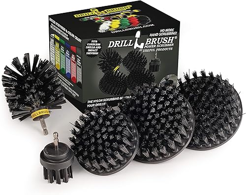 Miniatura 1 de Accesorios para barbacoa - Cepillo para parrilla - Herramientas para parrilla - Kit de fijación de cepillo de taladro ultra rígido - Raspador de