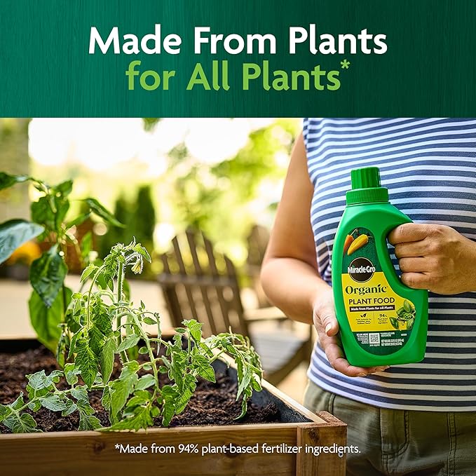 Miracle-Gro Alimento Vegetal Orgánico - Fertilizante Líquido 32 fl. oz. miniatura 2