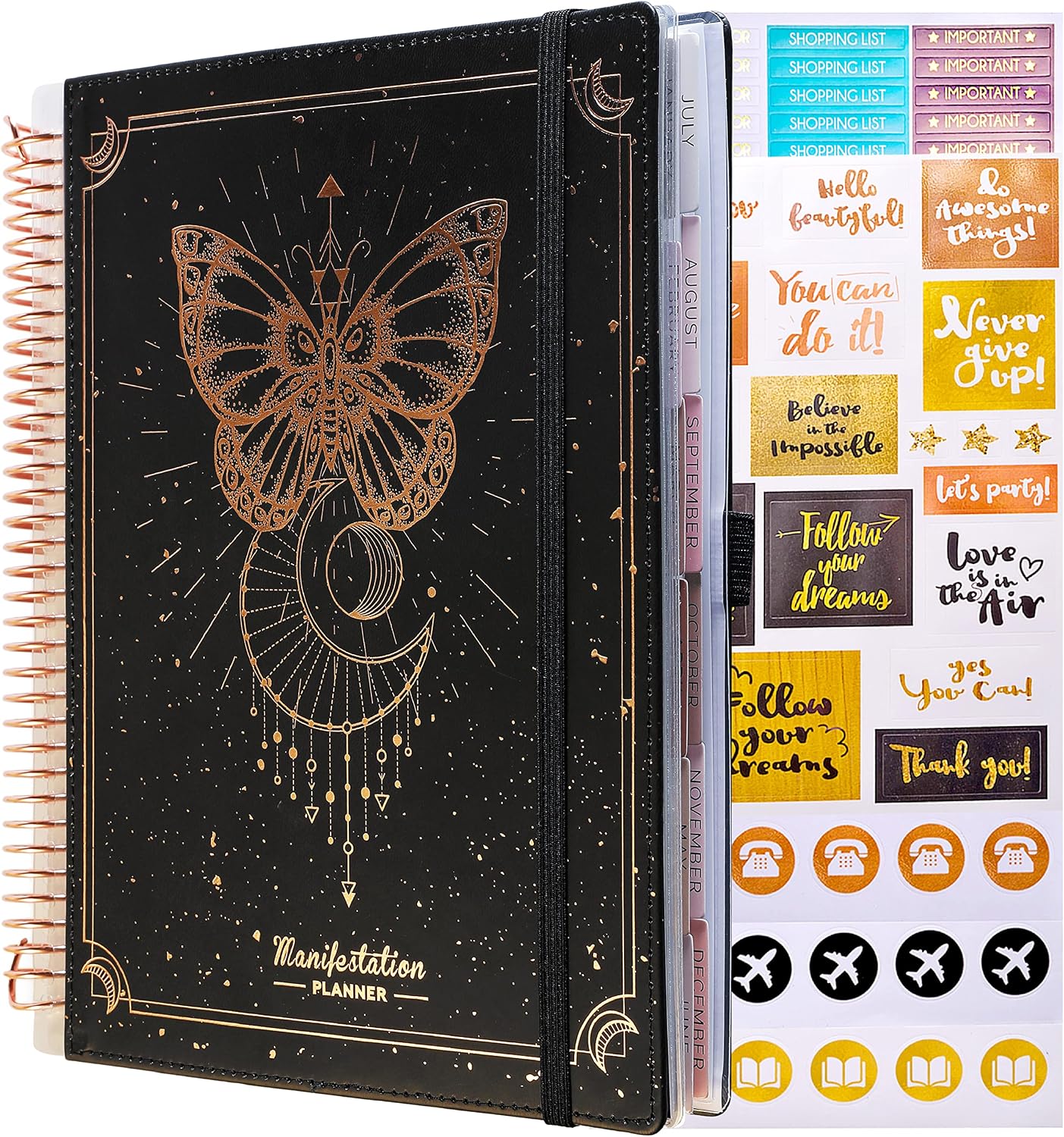 Freedom Mastery - Weekly & Monthly Planner, Vanilla Butterfly, B5