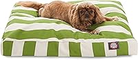 Vista 16 de Majestic Pet Cama rectangular para perros medianos a rayas, lavable, cama antideslizante y cómoda para mascotas, cama para perros con funda