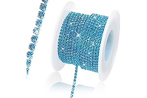 2 MM Rhinestone Chain Trim: Sparkly Adornment for Exquisite Creations