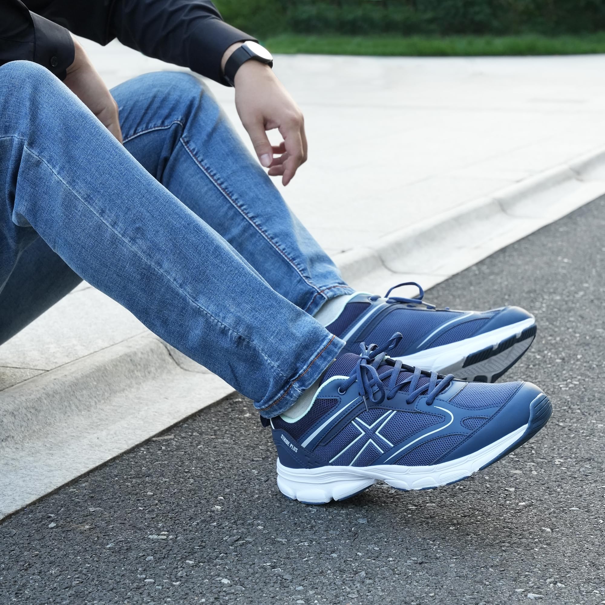 Hawkwell Zapatillas Deportivas Ligeras e Informales para Hombre, Talla Grande, para Caminar, Talla UE 47, 48, 49, 50, 51, 52 y 53