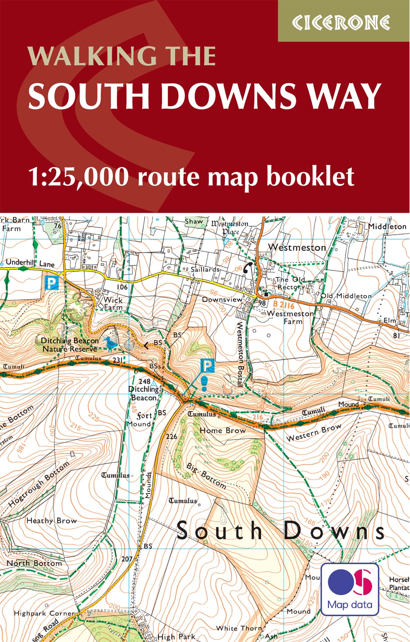The South Downs Way Map Booklet: 1:25,000 OS Route Mapping : Reynolds ...