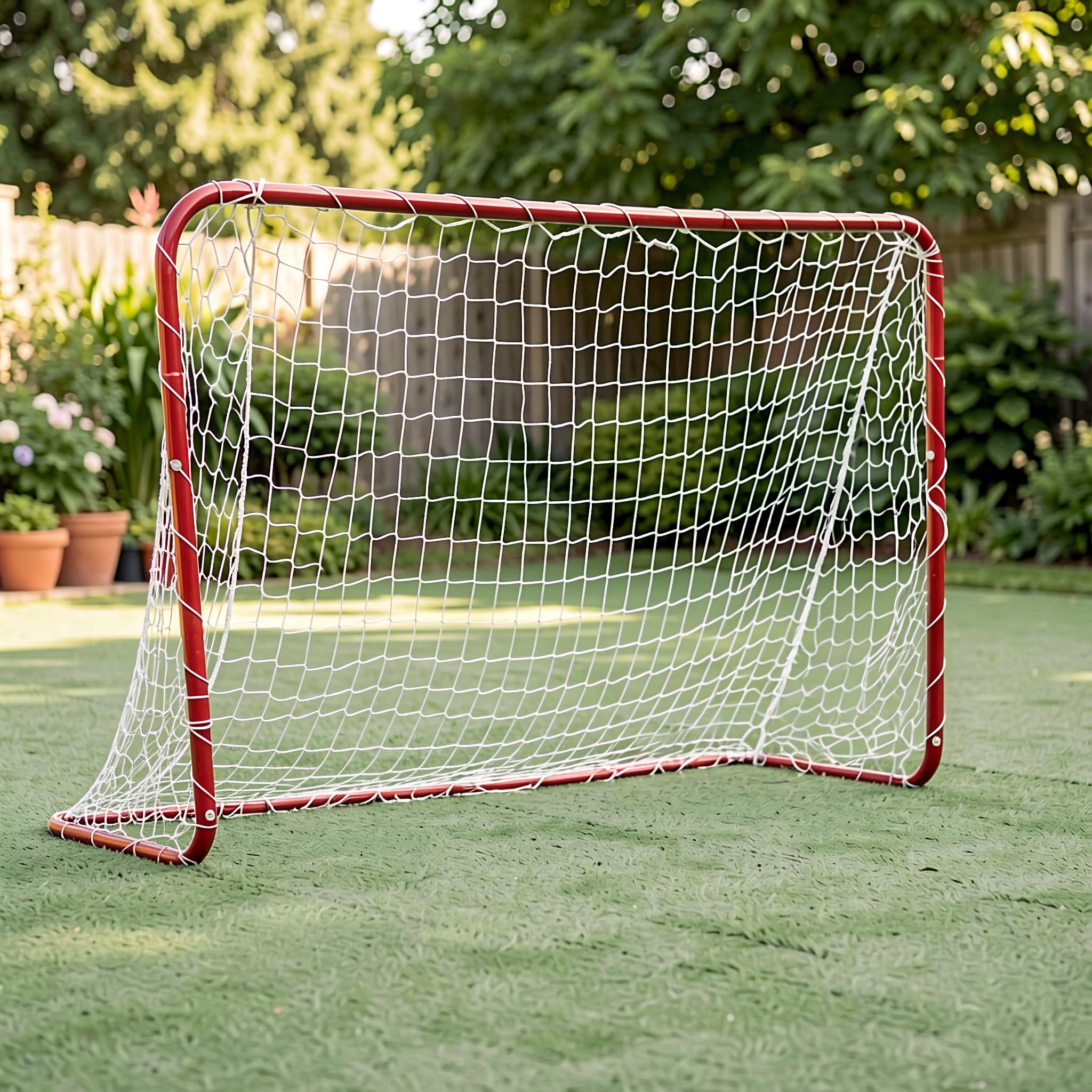 OUNONA 3 reti di ricambio per porta da calcio, rete da calcio 6x4 piedi facile da montare, rete da per sessioni di allenamento, attrezzatura sportiva per scuola, club, giardino