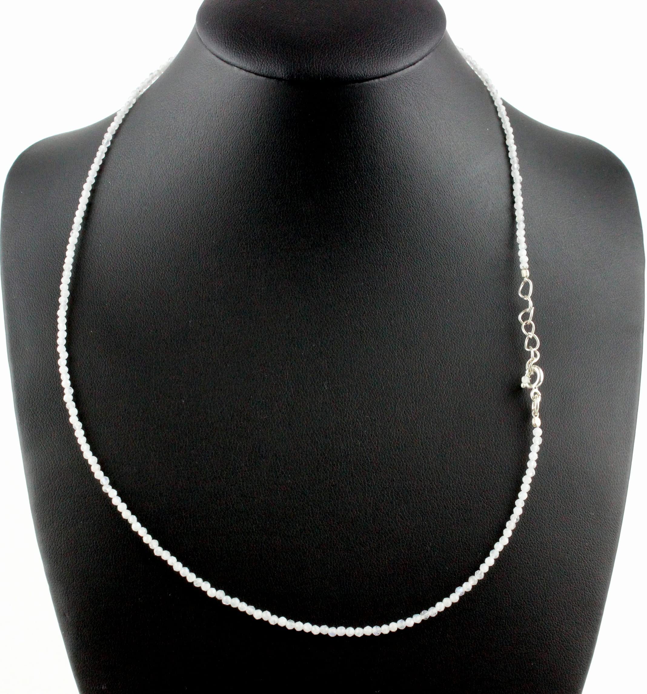 Regenbogen Mondstein Kette mit verlängerung kette