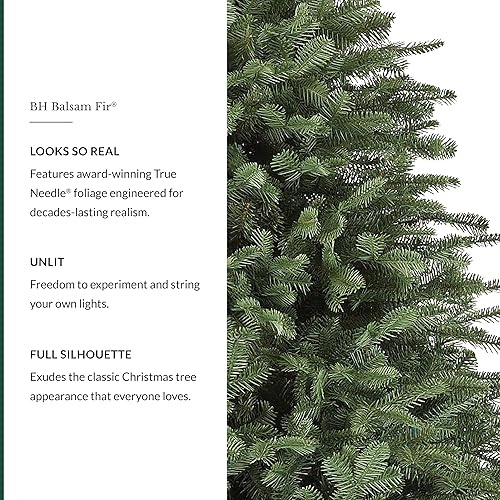 Miniatura 2 de Balsam Hill BH - Árbol completo de abeto balsámico, árbol de Navidad artificial realista, soporte de alta calidad, bolsa de almacenamiento y fácil