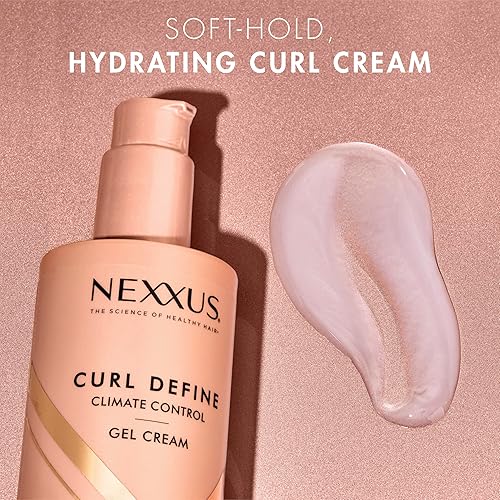 Miniatura 4 de Nexxus Climate Control Gel Cream Curl Define para rizos de cachemira, con tecnología StyleProtect 8 oz