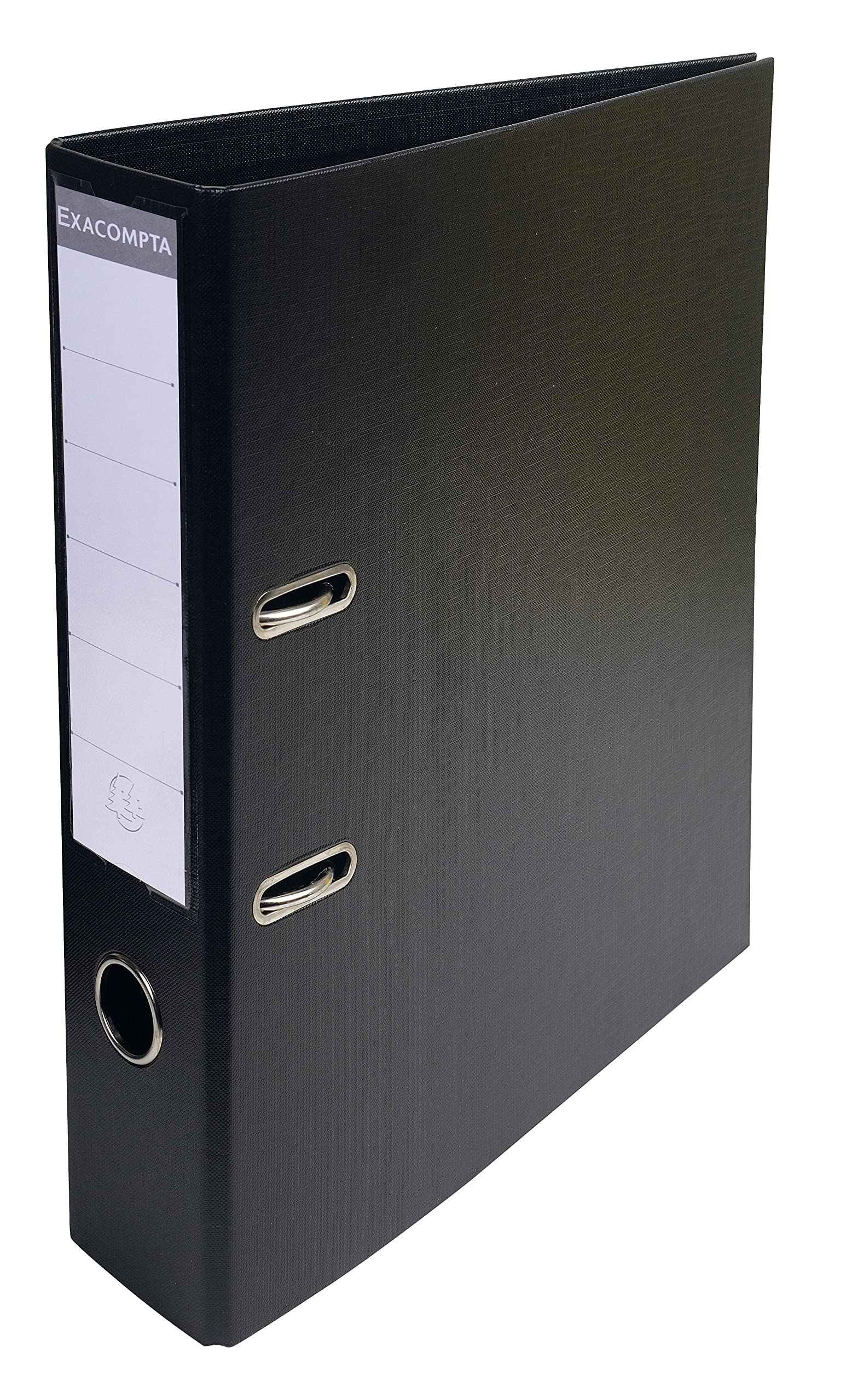 Exacompta - Ref. 58741E – Karton mit 50 Aktenordnern A4 Export – flach verpackt – Rücken 70 mm – Mechanik 75 mm – Außenmaße: 32 x 29 x 7 cm – Format A4 – Farbe: Schwarz